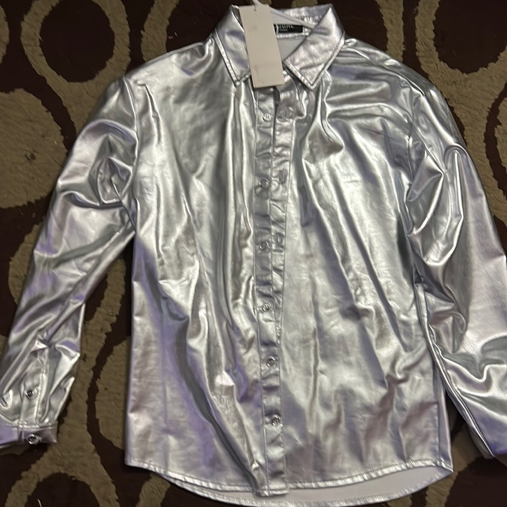 A overthrow button up
